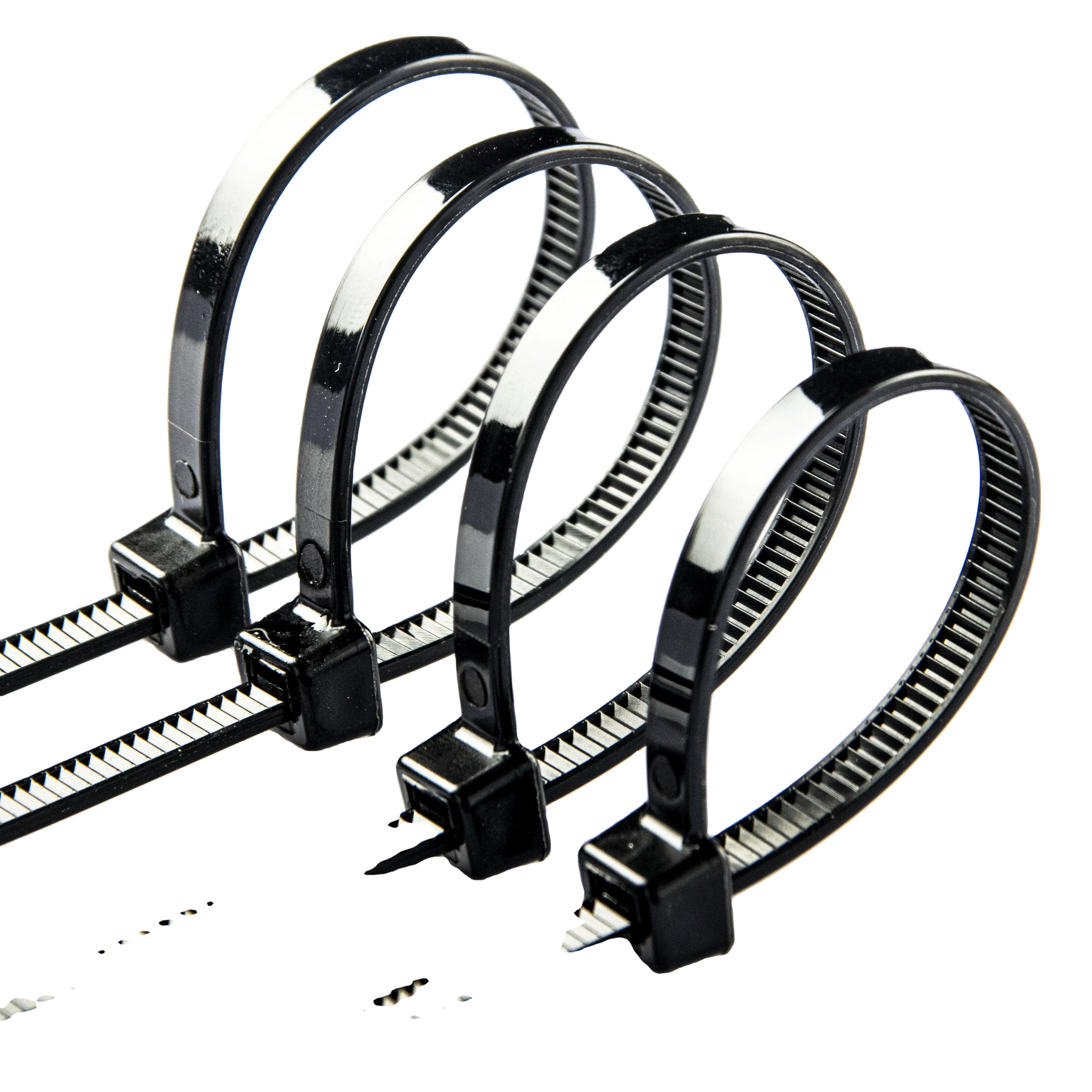 chinese factory supply very high quality GT SERIES nylon self locking black uv cable ties UV GT-200ST GT-250ST GT-300ST GT-380ST