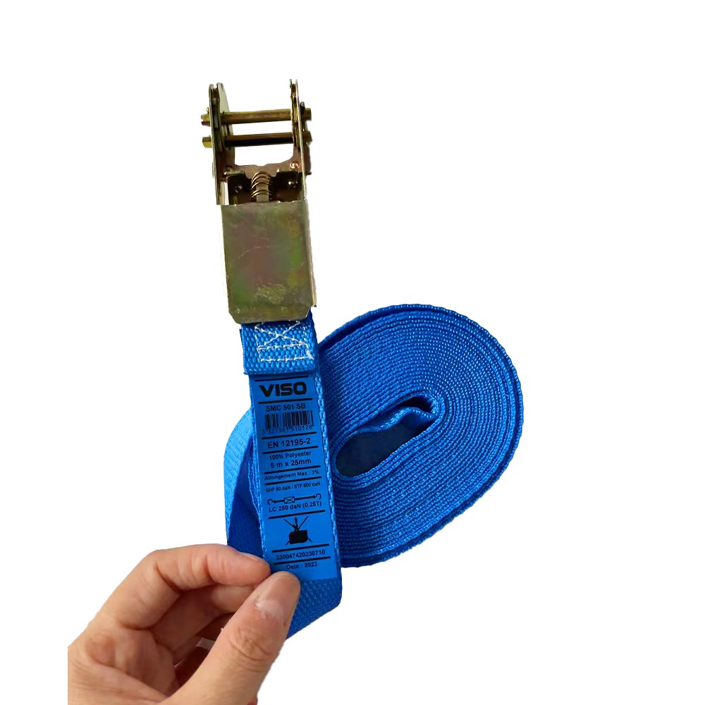Ropenet Factory Supply CE certified Truck Cargo lashing strap heavy duty ratchet tie down strap with swan hook