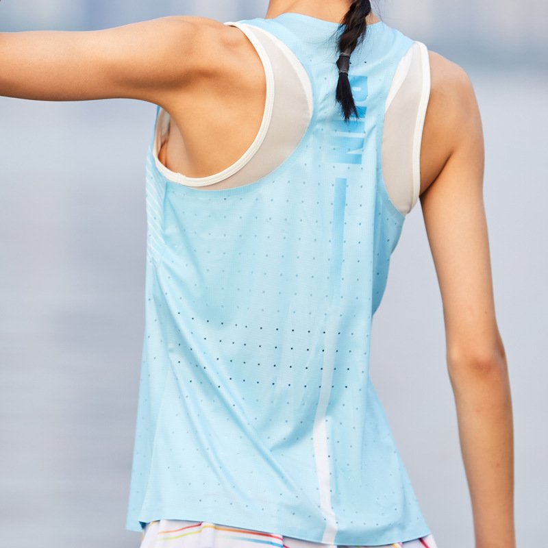 Custom Design Sublimation Printed Quick Dry Fitness Women Tank Tops Sports Gym Clothes Running Singlet