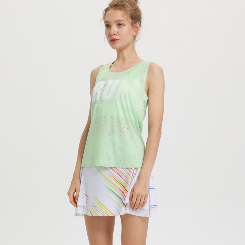 Custom Design Sublimation Printed Quick Dry Fitness Women Tank Tops Sports Gym Clothes Running Singlet