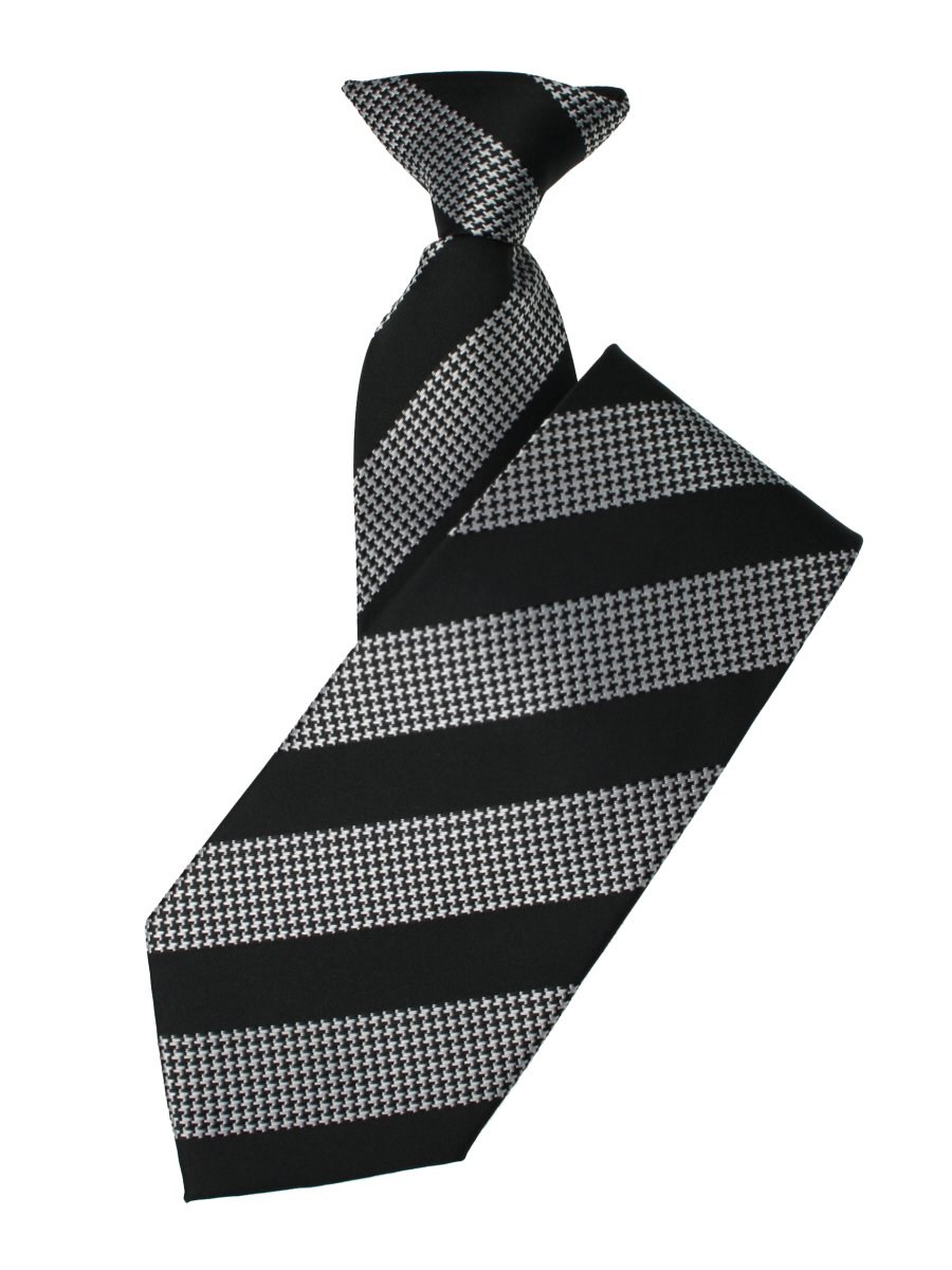 Cheap Machine made Custom Polyester tie Logo Necktie Customized Children School Uniform Clip-On Ties