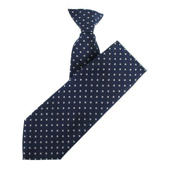 Cheap Machine made Custom Polyester tie Logo Necktie Customized Children School Uniform Clip-On Ties