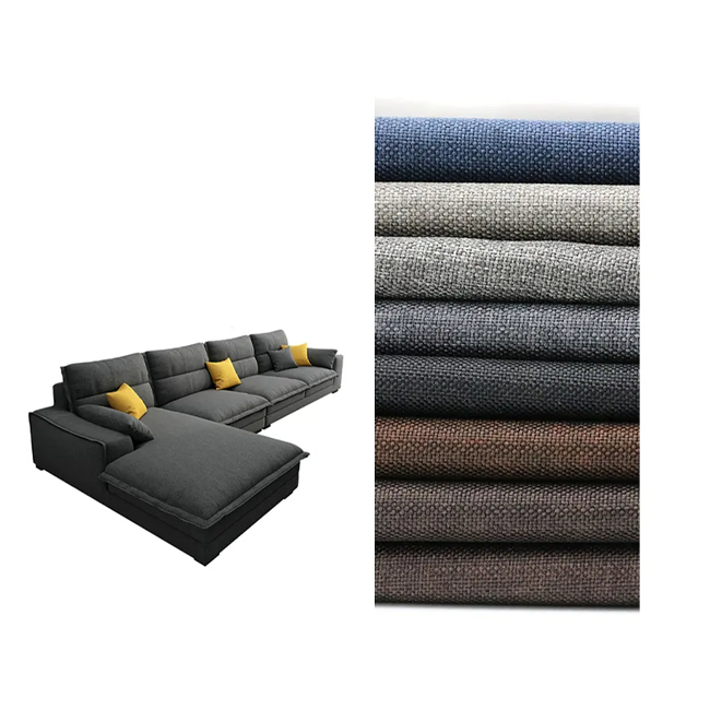 High quality home textile linen like sofa fabric linen polyester upholstery fabrics linen look fabric