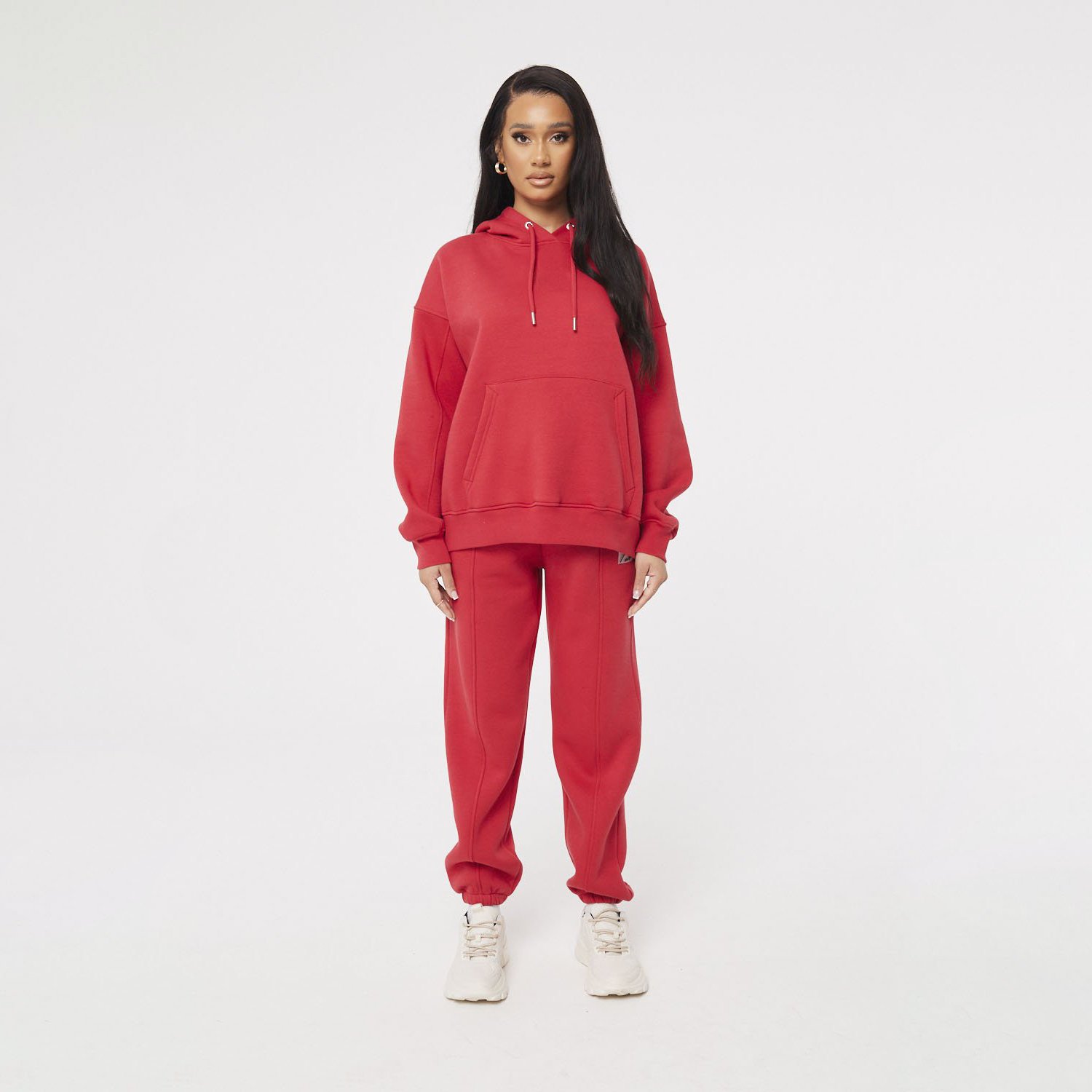 Custom Made Women's Winter Tracksuit Fashion Oversized Combed Cotton Fleece Pullover Suit New Heavyweight Essentials Plus Size