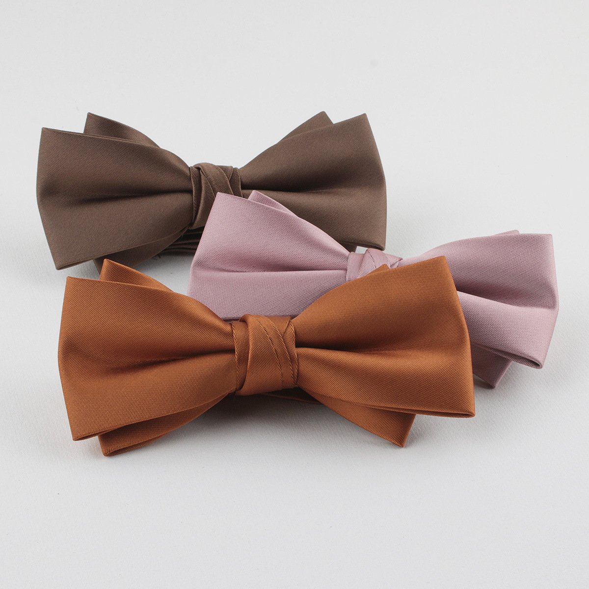 Polyester Available solid bowtie men bow tie plain bowties