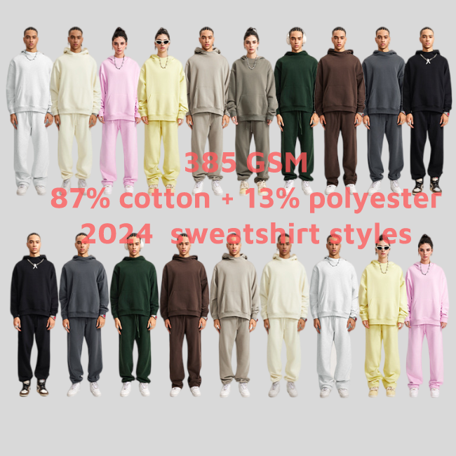2024 Autumn and Winter Maillard Wear Sweatshirt Unisex women sweatshirts Loose Oversize Solid Color Plush Suit Hoodie