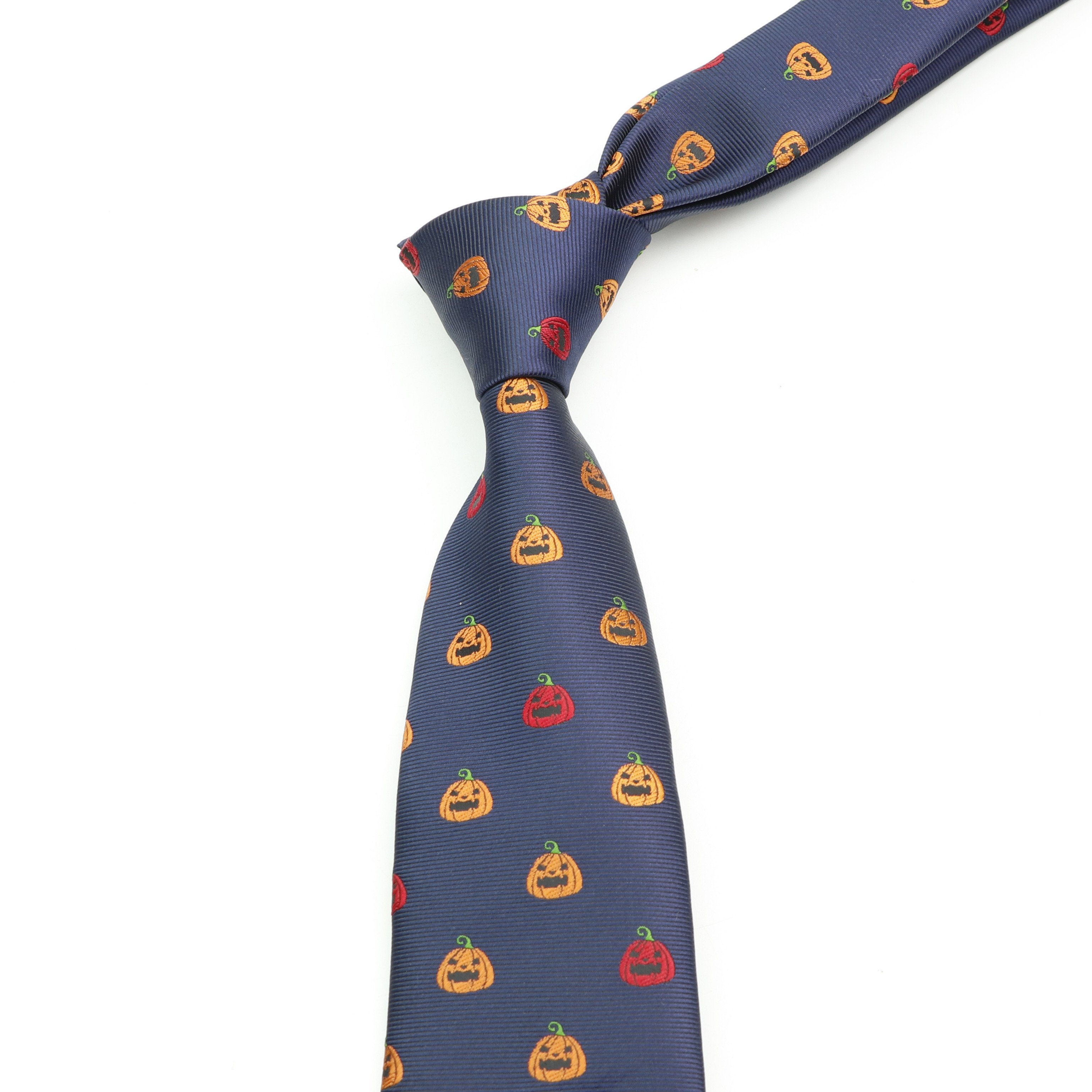 Classic Navy Blue Neckties Fashion Men Animal Fruits Floral Wedding Ties Jacquard Woven 100% Silk Man Solid Skinny Neck Tie