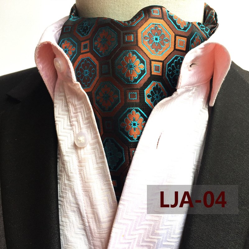 Skinny Necktie Luxury Silk Printing Men Scarf Polka Dot Scarves Suit England Jacquard Man Business Scarf Men Neck Tie