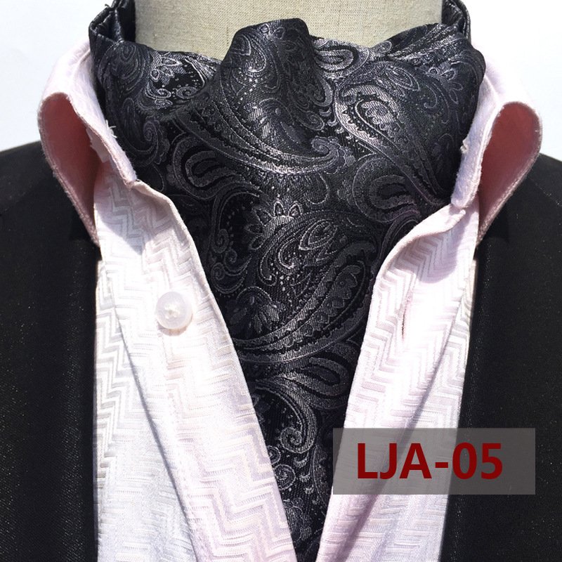 Skinny Necktie Luxury Silk Printing Men Scarf Polka Dot Scarves Suit England Jacquard Man Business Scarf Men Neck Tie