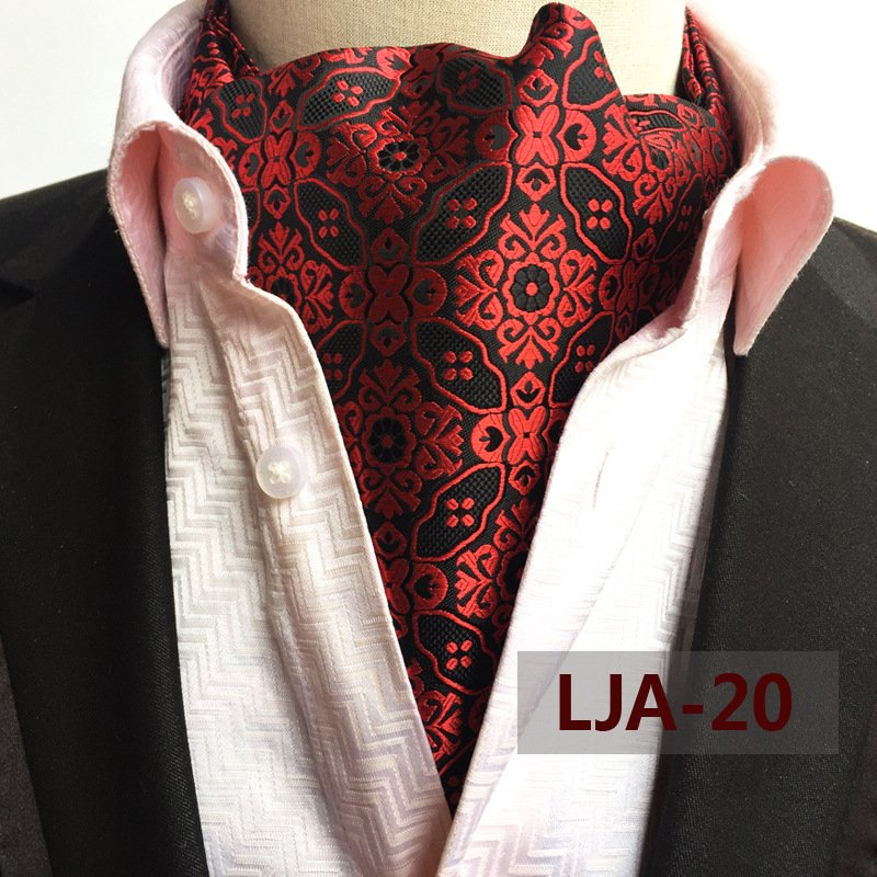Skinny Necktie Luxury Silk Printing Men Scarf Polka Dot Scarves Suit England Jacquard Man Business Scarf Men Neck Tie