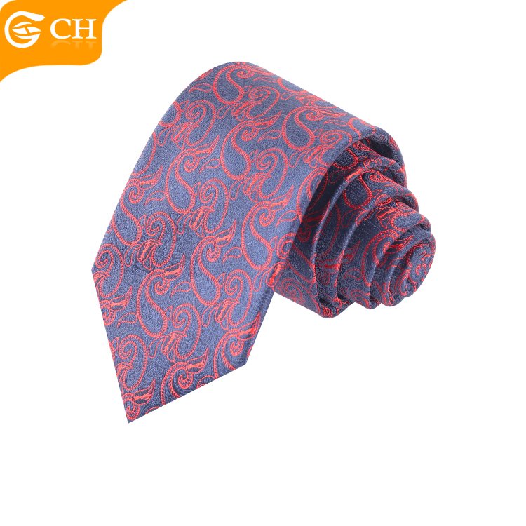 Good Quality Manufacturers Designer Latest Jacquard Necktie For Men Fashion Navy Woven Custom Chic Logo Tie