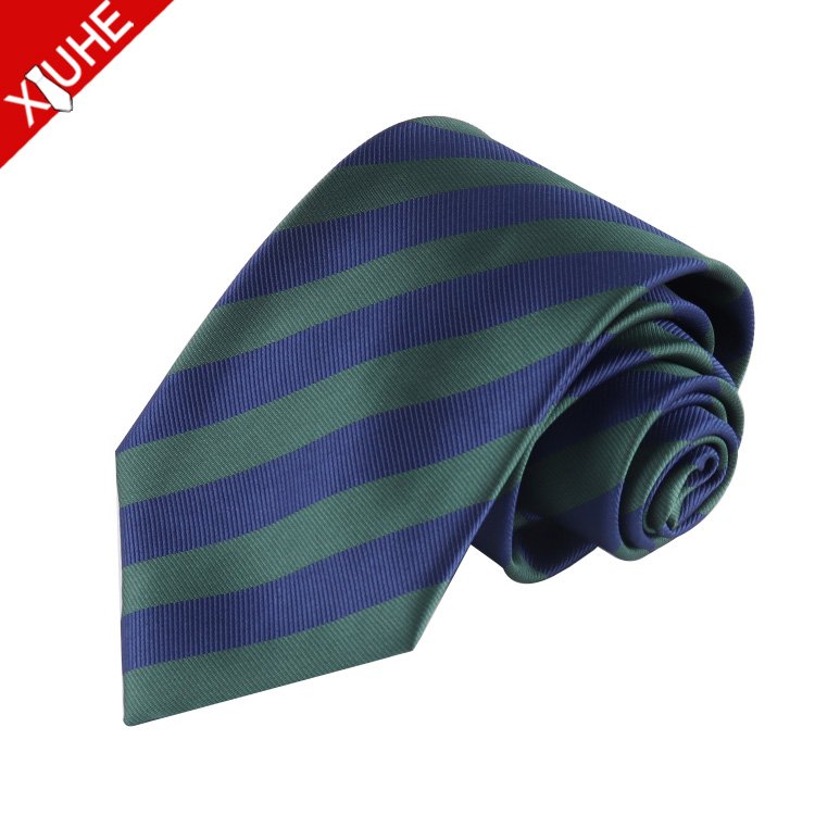 Wholesale Men's Business Casual 8.5cm Polyester Silk Tie Men's Striped Trend Accessories Formal Necktie