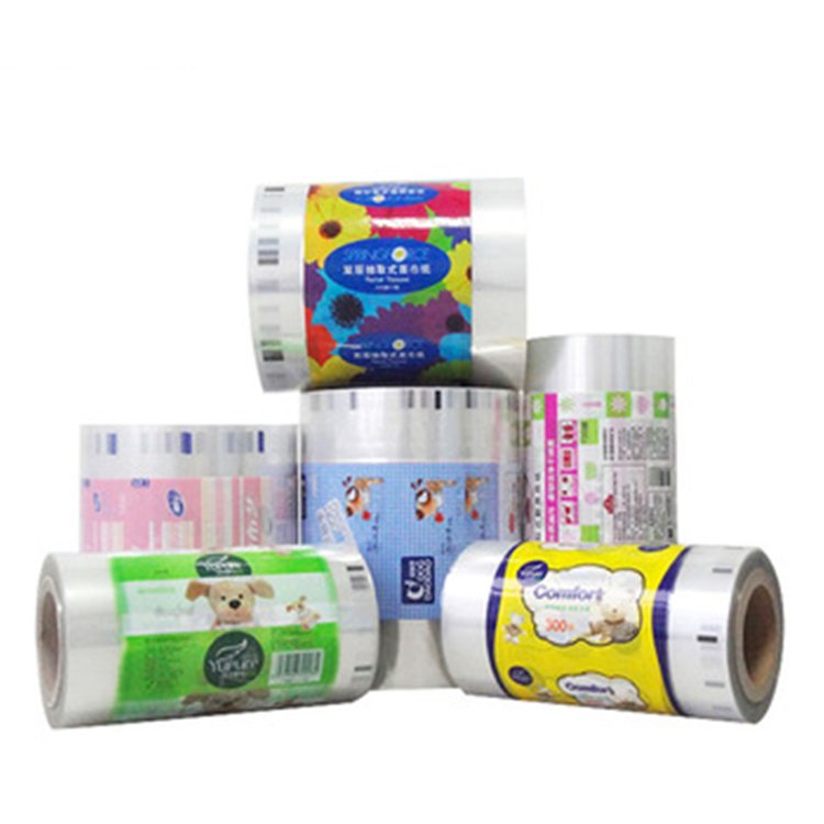 Custom Printed Logo Transparent Sealing Laminating Mylar Bags Tissue Packaging Roll Film Plastic Wrapping