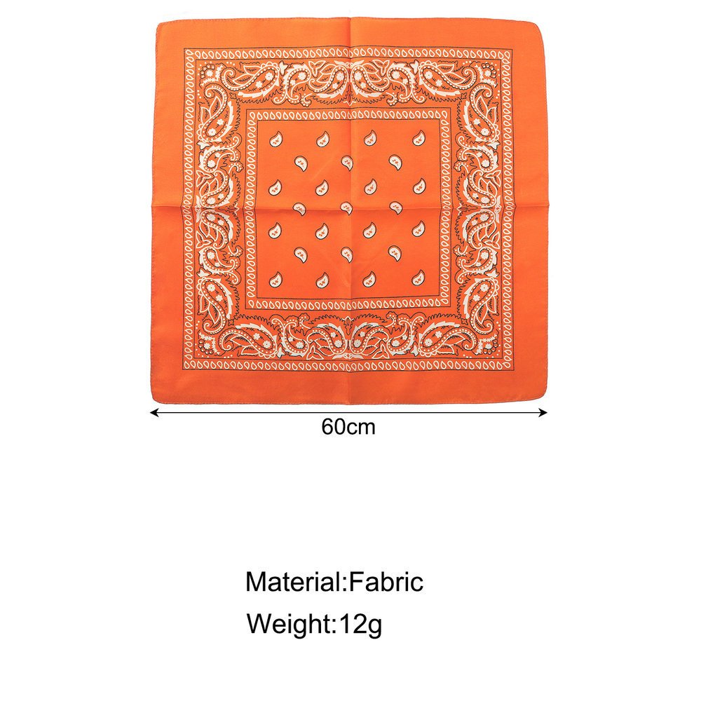 Factory price printed large handkerchief soft square paisley bandana