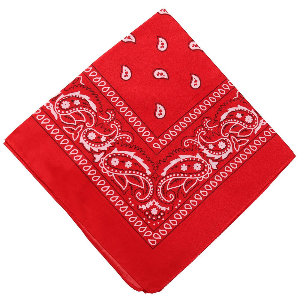 Factory price printed large handkerchief soft square paisley bandana