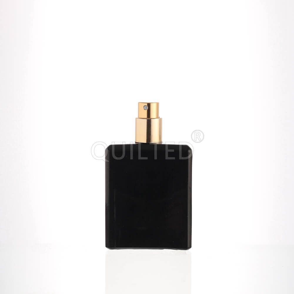 Square Perfume Clear 30ml 50ml 100ml Perfume Glass Bottles With Pump