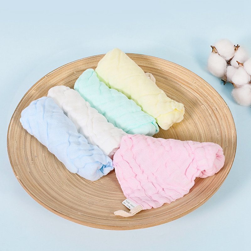 New Design Solid Color Absorbent Newborn Baby Cotton Towel Burp Cloth Muslin Organic Muslin Cotton Gauze Washcloth For Baby