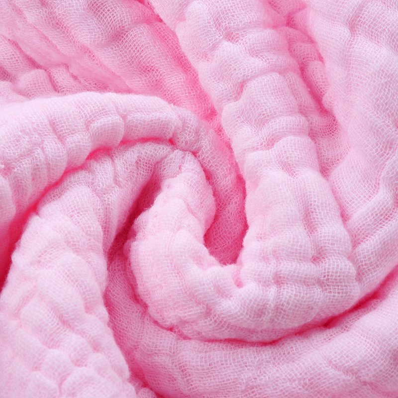 6 layer newborn muslin gauze cotton baby wash cloth face solid color plain 25*25cm muslin baby towel