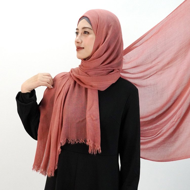 Designers islamic women Soft 100% Viscose modal HijabsVoile Rayon Cotton Scarfs solid color head bandana Shawls For muslim lady
