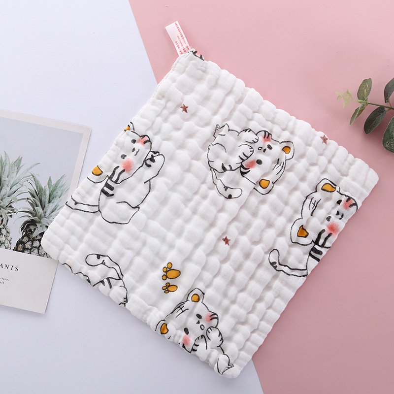 High Quality Cheap Price Baby Bandana Bibs Muslin Printed Small Square Handkerchief