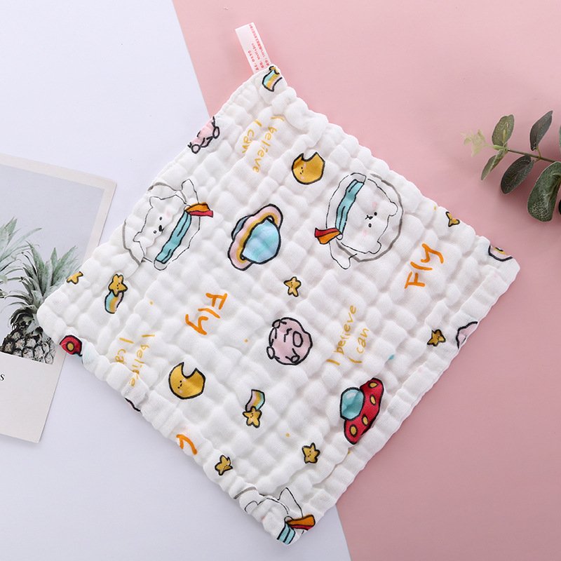 High Quality Cheap Price Baby Bandana Bibs Muslin Printed Small Square Handkerchief