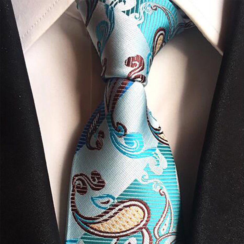 2020 New China Custom Silk Jacquard Woven Tie Men's Necktie Wholesale handkerchief and neck tie