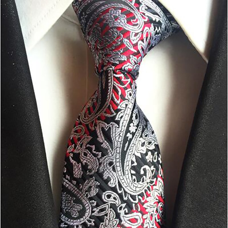 2020 New China Custom Silk Jacquard Woven Tie Men's Necktie Wholesale handkerchief and neck tie
