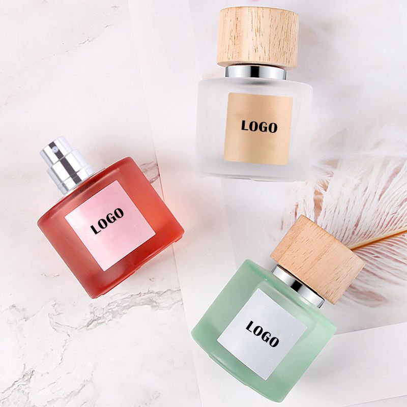 Custom Round Empty Clear Fragrance Glass Perfume Bottle 30ml 50ml 100ml Perfume Glass Spray Bottle