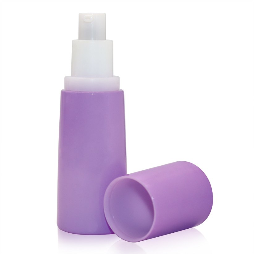 Luxury Glass Lotion Containers 30 50 80g 40 120 ml Skincare Packaging purple Cosmetic Bottles And Jars Sets For Sale