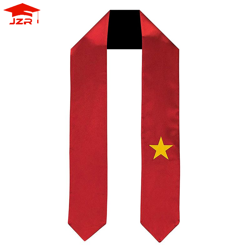 Wholesale Customized University Children's printed embroidery graduation stole master's honor awarded sash belt