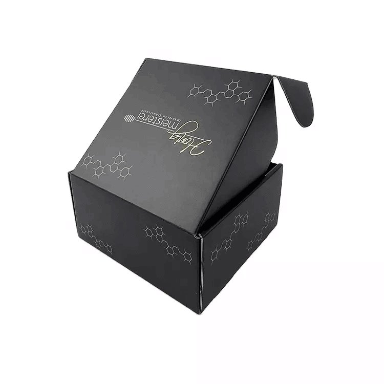 Good quality factory price Eco Friendly Custom Logo Printed Matte Black Mailer Box