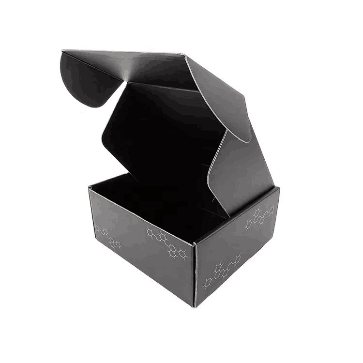 Good quality factory price Eco Friendly Custom Logo Printed Matte Black Mailer Box