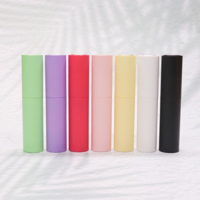 8ml Portable Cosmetic Essential Oil Perfume Luxury Twist Atomizer Bottles Purple Red White Black 10ml Mini Perfume Bottle