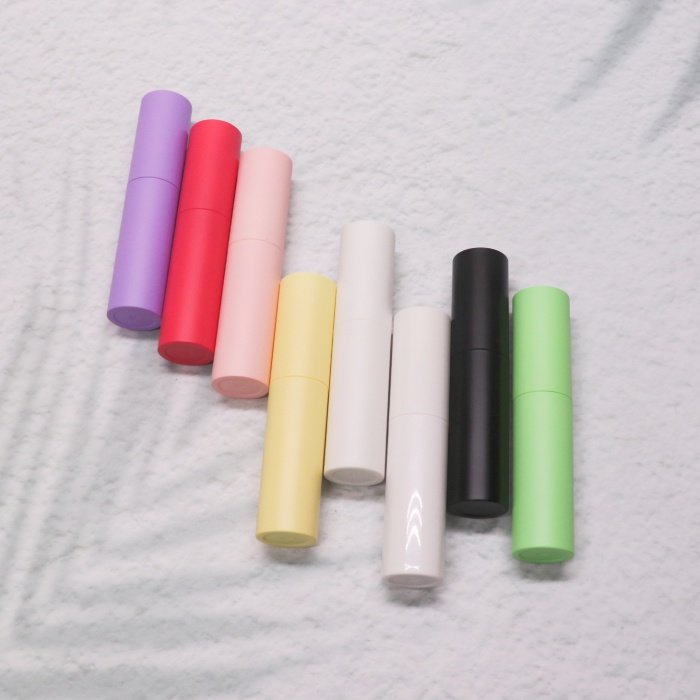 8ml Portable Cosmetic Essential Oil Perfume Luxury Twist Atomizer Bottles Purple Red White Black 10ml Mini Perfume Bottle