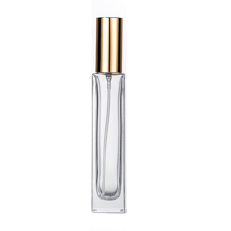 Wholesale 30ml Flat Square Glass Bottle with Pump