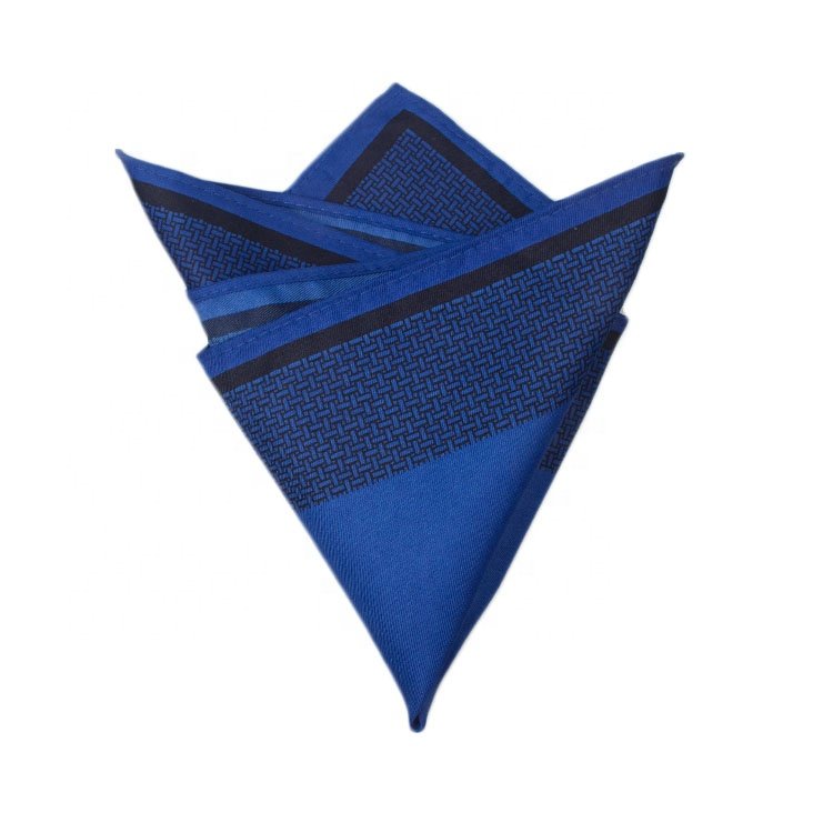 Classy Solid Plaid 50% Polyester Handkerchief Men Suit Hankies Banquet Pocket Square Tuxedo Autumn Winter Nice Gift