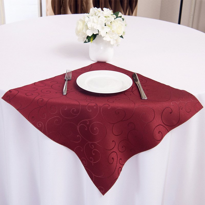 Napkins Dinner Table Cloth Napkins 48 x 48cm PolyesterJacquard Handkerchiefs Wedding Party Decoration Table Napkins