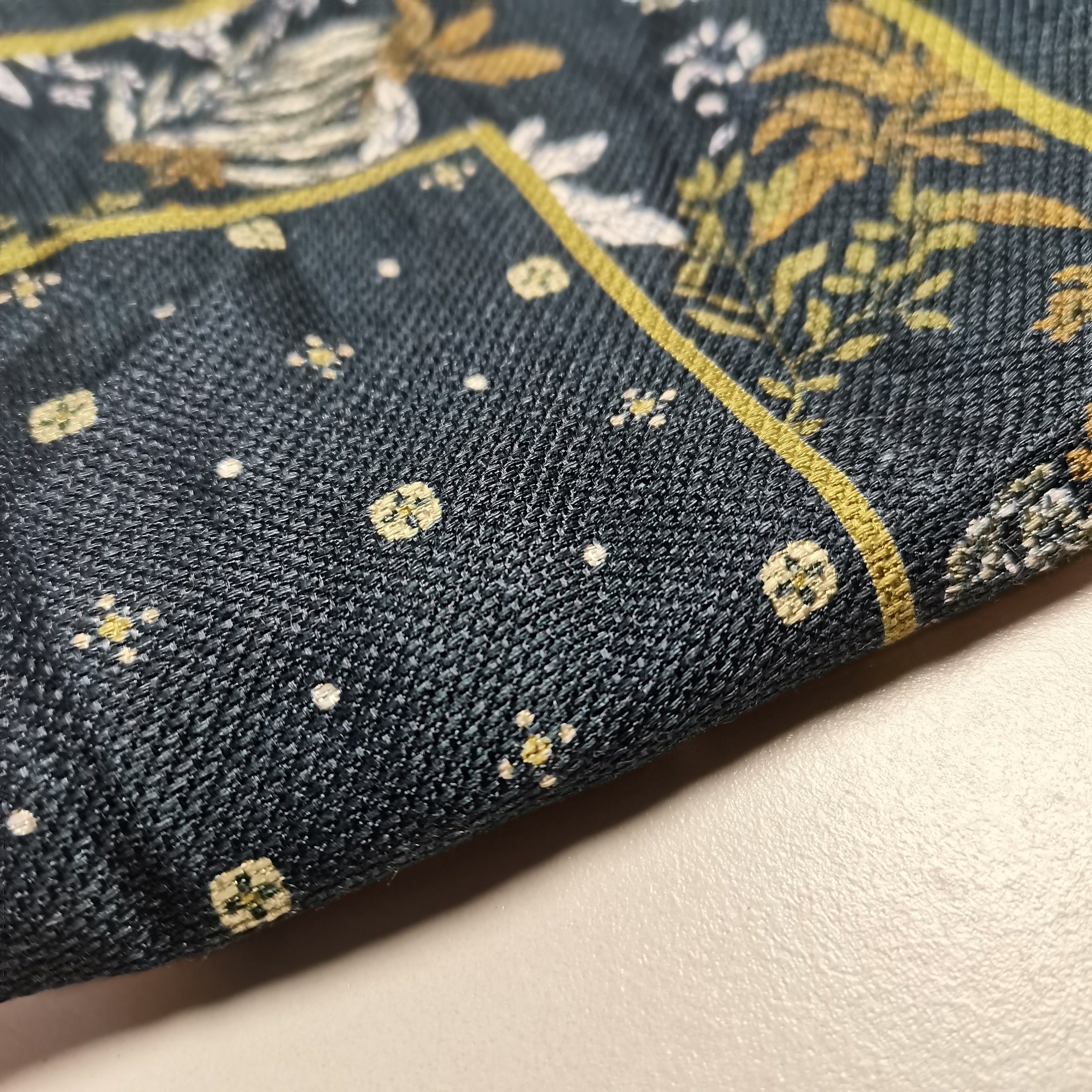 Hot Sale Silk Linen Mixed Woven Fabric Digital Print Pocket Square Handkerchief