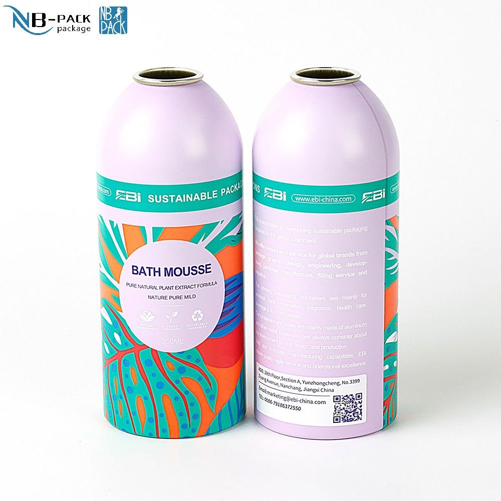 Durable Aluminum Aerosol Can with Customized Logo for Skincare and Cosmetic Products