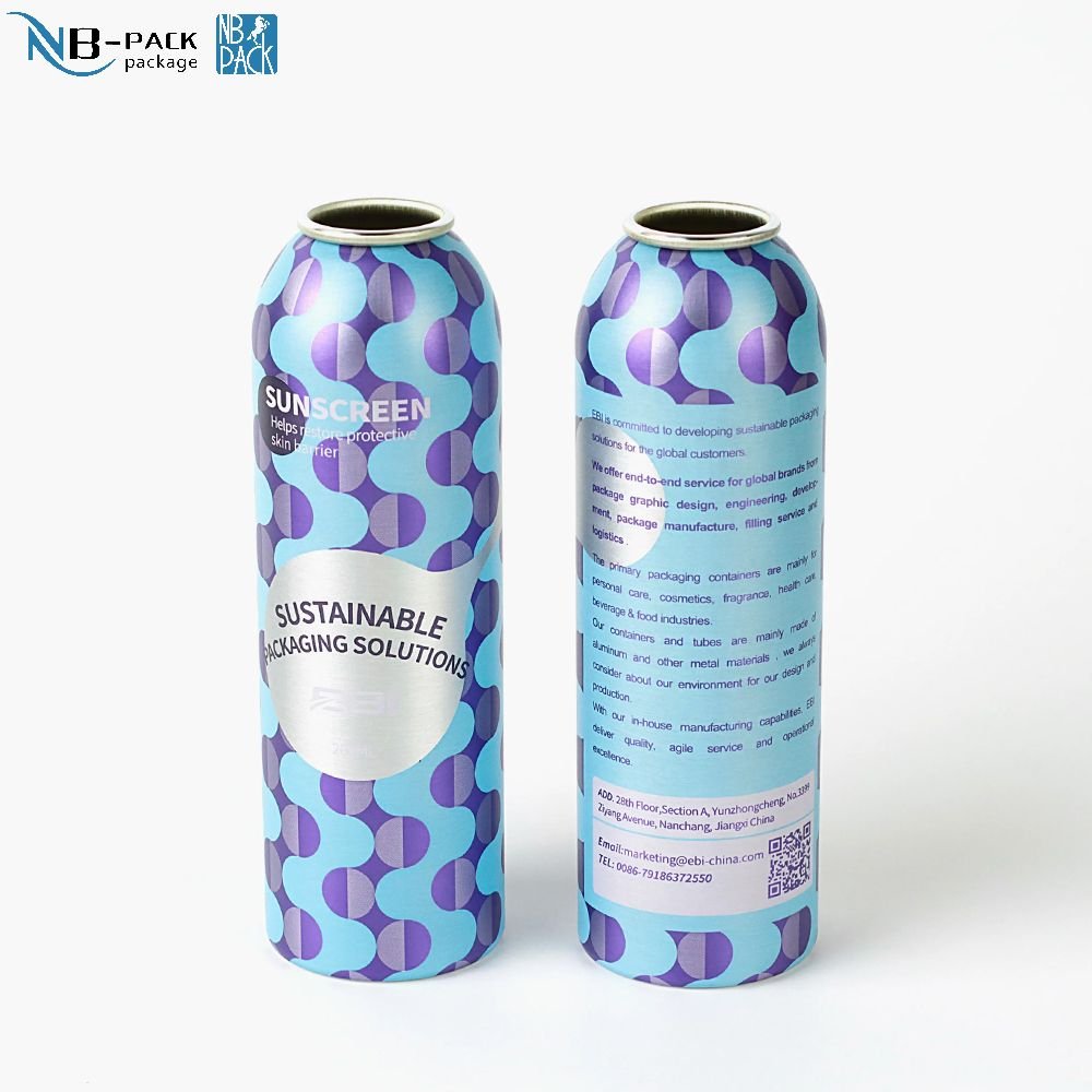 Durable Aluminum Aerosol Can with Customized Logo for Skincare and Cosmetic Products