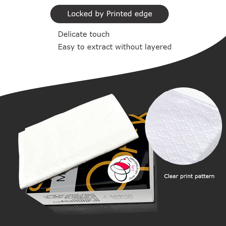 Custom 4 Ply Virgin Wood Single Use Love Print Handkerchief Paper Small Mini Size Pocket Tissue Pack