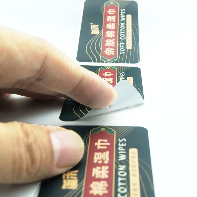 Label Custom Logo Stickers Round Roll Sticker Supplier Self Adhesive Waterproof Stickers