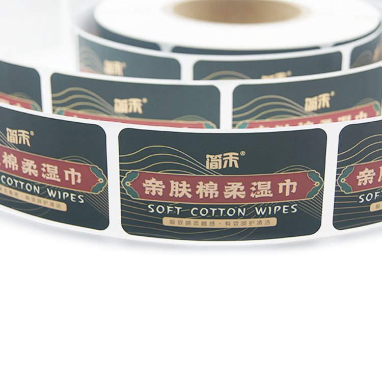 Label Custom Logo Stickers Round Roll Sticker Supplier Self Adhesive Waterproof Stickers