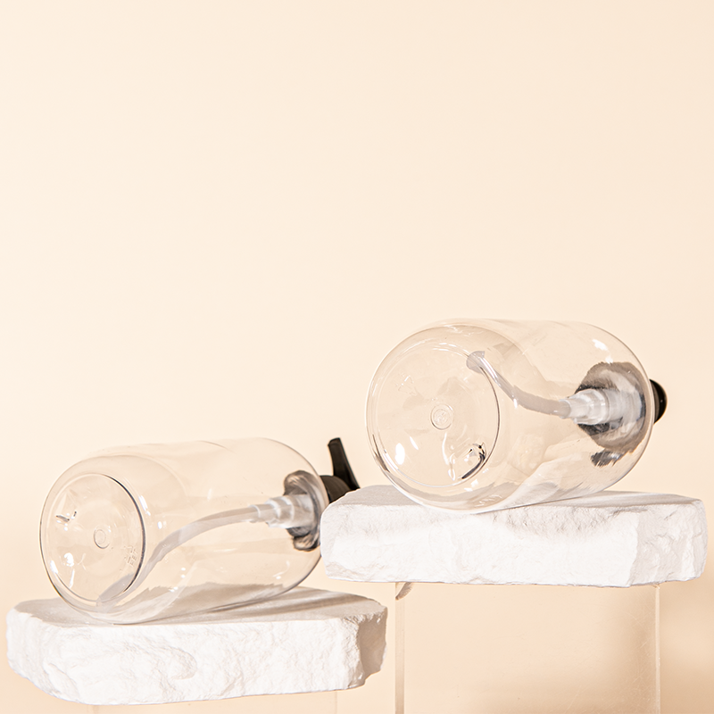 Sunripack ready in stock clear oval 24/410 PET plastic lotion pump bottle for body shampoo bottle