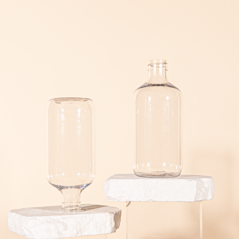 Sunripack ready in stock clear oval 24/410 PET plastic lotion pump bottle for body shampoo bottle