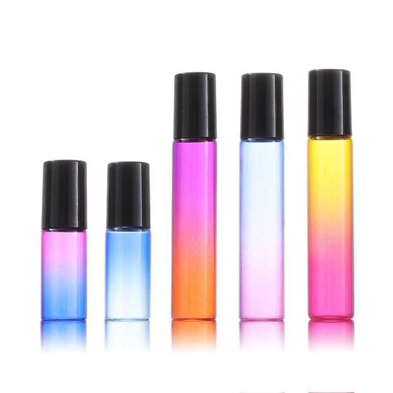 Clear Glass Perfume Bottle 10ml Roll On Bottle Empty Roller Ball Bottle For Essential Oils Eye Cream