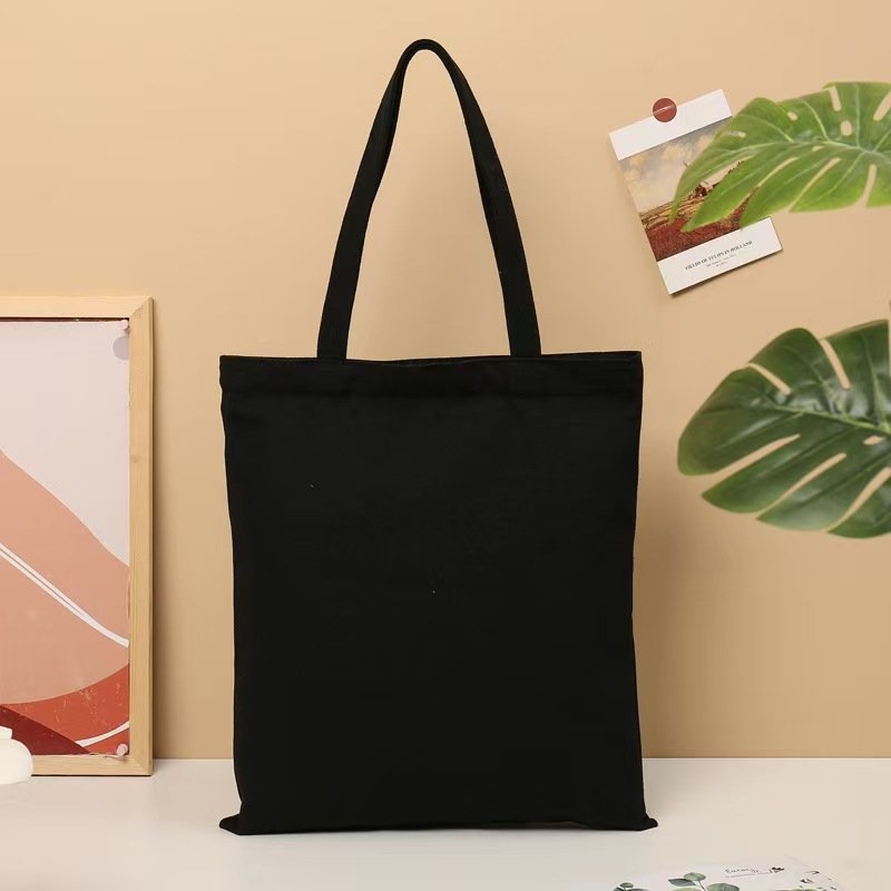 Eco-Friendly 12oz Cotton Canvas Tote Bag Reusable and Recycled Grocery Shopping Bag