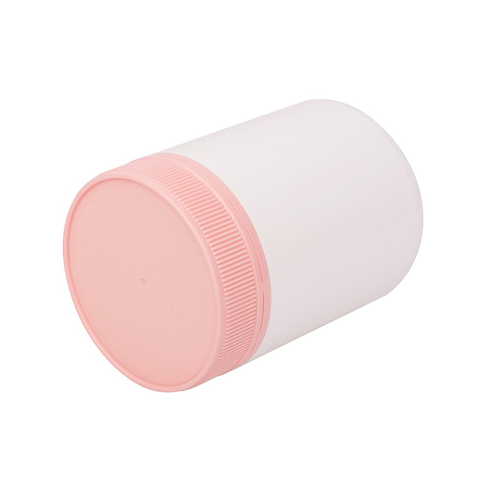 Wholesale Cute Lady Wet Wipes Plastic Bucket Medicine Jar With Pink Lid