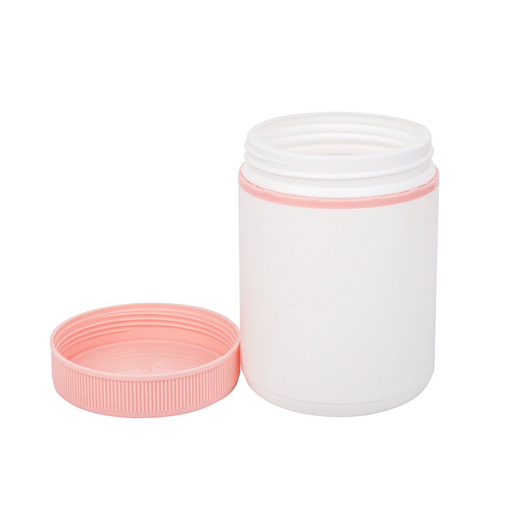 Wholesale Cute Lady Wet Wipes Plastic Bucket Medicine Jar With Pink Lid