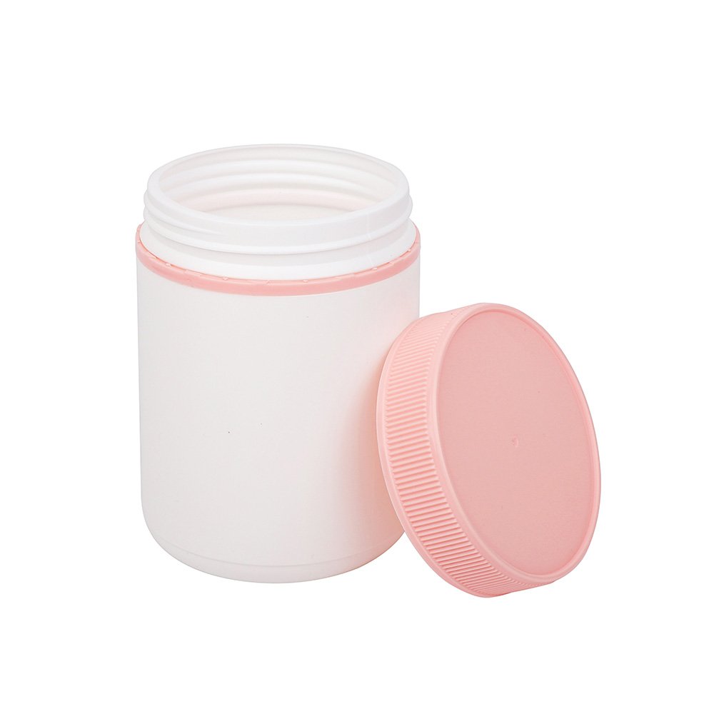 Wholesale Cute Lady Wet Wipes Plastic Bucket Medicine Jar With Pink Lid